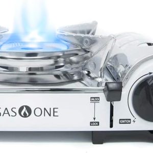 GasOne Emergency Gear Camping Mini Butane Portable Gas Stove with Carrying Case