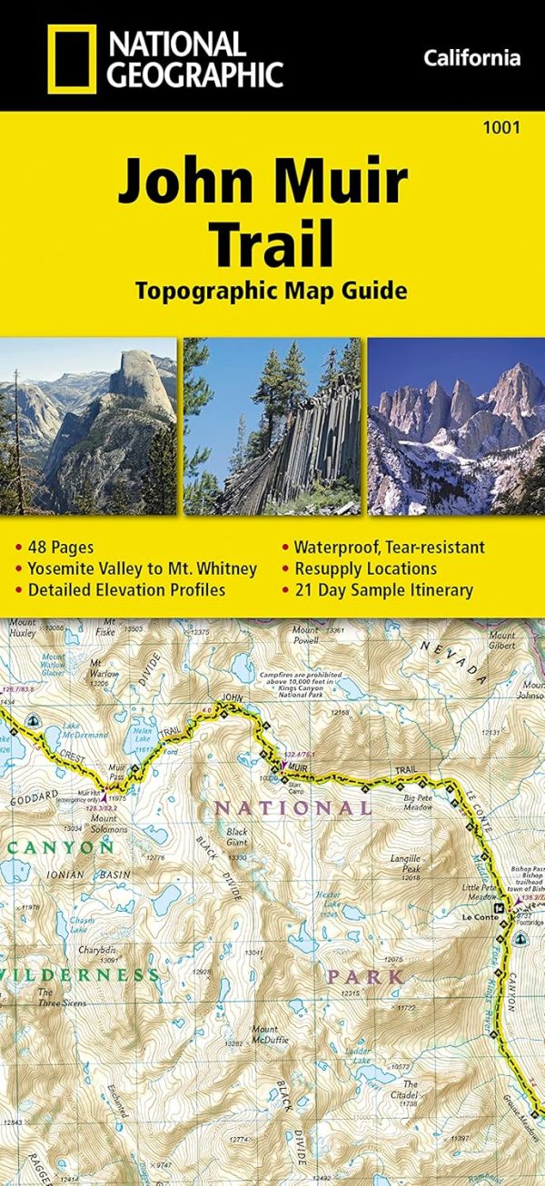 John Muir Trail Topographic Map Guide (National Geographic Topographic Map Guide) (National Geographic Topographic Map Guide, 1001)