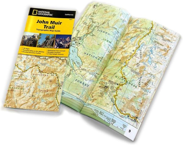 John Muir Trail Topographic Map Guide (National Geographic Topographic Map Guide) (National Geographic Topographic Map Guide, 1001) - Image 2