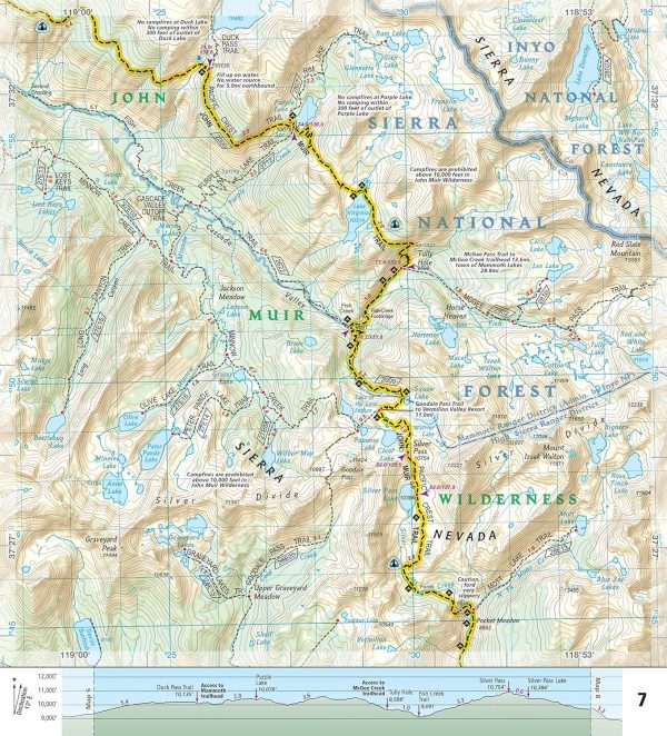 John Muir Trail Topographic Map Guide (National Geographic Topographic Map Guide) (National Geographic Topographic Map Guide, 1001) - Image 3